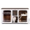 Multi-Functional Wooden Cat Villa TV Stand â€“ Stylish Cat House & Entertainment Center