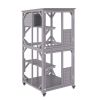 VEVOR Cat House Outdoor, 3-Tier Large Catio, Cat Enclosure with 360Â° Rotating Casters, 2 Platforms, A Resting Box and Large Front Door