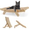 5 Changeable Forms Cardboard Cat Scratcher Double-Sided Cat Scratching Pad With Solid Wood Structure Indoor Reversible Cat Scratcher Lounge