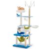 1PC Multi-level Cat Tower with Sisal Covered Scratching Posts