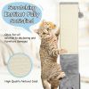 31 Inch Tall Cat Scratching Post Claw Scratcher with Sisal Rope and 2 plush Ball