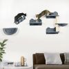 PawHut Cat Wall Shelves, with Hammock, Scratching Post, Steps, Platforms, Gray