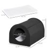 PawHut Winter Portable Heated Double Wide Water-Resistant Indoor Outdoor cat houses for multiple cats - Black