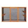 Detachable Cat Enclosure with Waterproof Roof and 3 Jumping Platforms, Orange