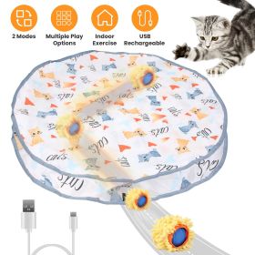 Cat Toys Ball Fast Rolling In Pouch Rechargeable Motion Activated Interactive Cat Toys For Indoor Cats Hide And Seek Mouse Catching Game (Option: As pic)