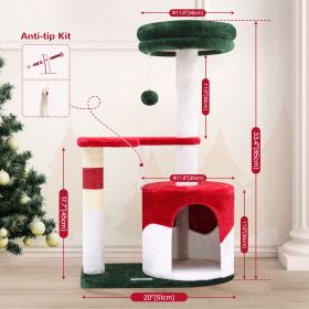 33 Inch Christmas Style Cat Climbing Frame (Option: 33inch)