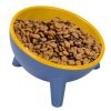 Raised Tilted Elevated Cat Food Bowl Pet Backflow Prevention Water Dish Feeding Bowl for Cats Small Dogs GPCT3388